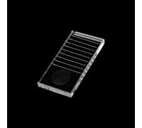 INCAUCA 2-In-1 Lash Trays for Extensions 10 x 5 x 1 cm, Crystal Glass Lash Tile Tray Adhesive Glue Holder, False Eyelash Pallet Strip Organizer (1 Piece)