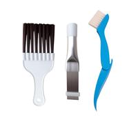 INCAUCA 3 Packs Air Conditioner Condenser Fin Comb, Fin Cleaning Brush, Coil Brush, AC Cleaning Kit, Refrigerator Cleaner Tool, Coil Cleaning Whisk Brush