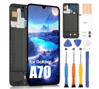 Incell Display for Samsung Galaxy A70 LCD Display for Samsung A70 SM-A705F SM-A705FN LCD Display Touch Screen Digitizer Assembly Repair Kit (Black with Frame, No Support for