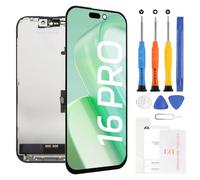 Incell for iPhone 16 Pro Screen Replacement Kit 6.3" LCD Display Touch Digitizer with True Tone, Face ID Support, 3D Touch + Repair Tools (A3293, A3083, A3292, A3294)