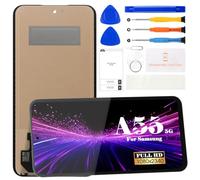 Incell For Samsung Galaxy A55 5G Screen Replacement Parts for Samsung Galaxy A55 5G SM-A556V, SM-A556B, SM-A556E Touch Screen Digitizer Display Assembly Repair kit Without frame(Black,no Fingerprint)