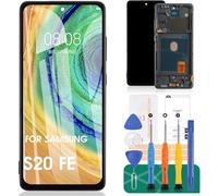 Incell For Samsung S20 FE 5G LCD Screen Replacement For Samsung S20 FE 5G SM-G781B Display Touch Digitizer Repair Kits With Frame (No Fingerprint Function,Black)