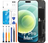 INCELL LCD Screen for iPhone 15 Pro Max Screen Replacement A2849, A3105, A3106, A3108 LCD Display Full HD COF Touch Screen Digitizer Assembly Repair Kit with Tools(No Fingerprint)