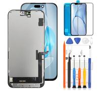 INCELL LCD Screen for iPhone 16 Plus Screen Replacement, 6.7 inch FHD for iPhone 16 Plus LCD Display Touch Digitizer Screen Assembly A3290, A3082, A3289, A3291 with Tools Set, Tempered Glass