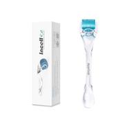 INCELLICE Derma Roller 1.5mm for Hair Beard Growth, Individual Titanium 200 Real Needles, Scalp Derma Roller Men and Women, Professional Microneedle Roller for Face and Body Care