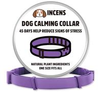 INCENS Calming Collar for dogs, designed to alleviate anxiety in dogs, is adjustable and lasts for 45 days. It is suitable for small and large dogs, and comes in purple - 1 Pcs