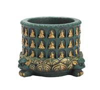 Incense Bowl with Buddha - Buddha Ash Catcher & Incense Cone Holder for Meditation, Relaxation, Prosperity & Happiness, Decoration for Home, Garden, Living Room & Office