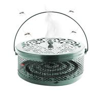 Incense Box - Sandalwood Holder Fly Incense Box, 13 x 6.5 cm Metal Fire Burner with Handle Home Decoration for the Garden for Camping Backyard