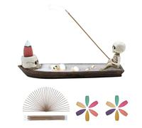Incense Burner, backflow Incense Burner,Skeleton Ship Incense Burner,Hand-Carved Incense Burner Decorations, Cool Room Decorations, Awesome and Ideal Gifts