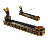Incense Burner, Egypt Resin Incense Burner Incense Board Base Holder Hand Carved Carving Censer Ornaments Egyptian Queen Incense Burner