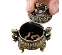 Incense Burner Holder, Decorative Incense Burner - Zen Sculpture with Three Legs Centerpiece, Calming Ornament for Meditation Reading Room Yoga Room Apartment