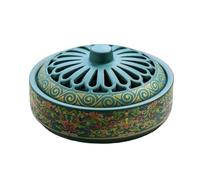 Incense Burner Holder, Fly Repeller Stand, Ceramic Zen Coil Cone Design, Heat Resistant Aromatherapy Tray for Meditation, Spa, Living Room, Kitchen, Yoga, 6.1x2.95 Inches