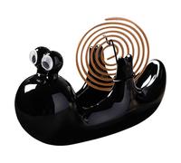 Incense Burner Home Accessories - Ceramic Snail Shaped Desk Decoration | Incense Holder for Spirals | Suitable for Bedroom, Living Room, Bathroom, Kitchen, Terrace, While Camping, on the