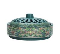 Incense burner, Incense Coil Burner Ceramic Home Ornament Zen(Green)