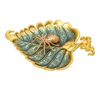 Incense Burner Incense Holder Censer Incense Sticks Holder Incense Holder Spider Vertical Incense Burner Tea Ceremony Zen Ornaments Modern Sandalwood Incense Line Incense Burner-Golden Spider Bodhi In