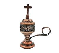 Incense Burner, Metal Aroma Burner Stand Frankincense Charcoal Incense Holder Home Decoration for Aromatherapy, Yoga and Spa, Home and Christian Church Censer