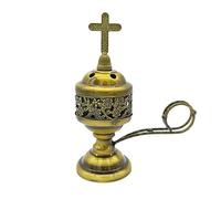 Incense Burner, Metal Aroma Burner Stand Frankincense Charcoal Incense Holder Home Decoration for Aromatherapy, Yoga and Spa, Home and Christian Church Censer