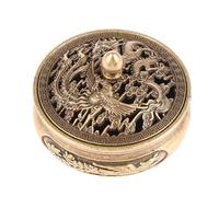 Incense Burner - Oud Burner | Incense Cone Holder | Metal Incense Holder - Ornament | Incense Burner Holder | Removable Lid Design Desktop Decoration for Yoga Room, Tea Room, Balcony Un