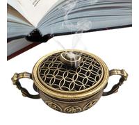 Incense Burner - Treasure Basin Alloy Aromatherapy Burner, Creative Cone Incense Holder | Home Decor Aesthetic Zen Ornament For Living Room Bedroom Yoga Studio Spa House