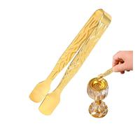 Incense Charcoal Tongs - Metal Clamp Holder, Heat Resistant Locking Charcoal Tablet Tool | Effortless Precision Grip Accessory For Meditation Yoga Church Salon Office Study Room Camping