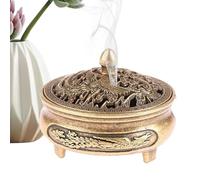 Incense Coil Burner Charm Decorative Desktop Ornament Detachable Lid Design