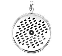 Incense Coil Holder, Spiral Burner Box, 15 x 15 x 3cm Coil Container, Portable Metal Cover with Hook, Outdoor Fly Repeller Case for Deck Patio Poolside Camping Hiking Fishing Garden Use