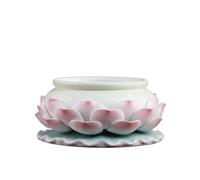 incense cone burner Home Ceramic Lotus Incense Burner Indoor Entrance Hall Living Room Incense Holder Decorative Ornament Room Decor(Medium)