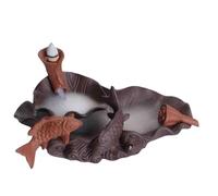 incense cone burner Purple Sand Lotus Leaf Reverse Flow Incense Creative Sandalwood Incense Holder Ornament Room Decor