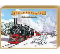 Incense Cones Advent Calendar with 24 Crottendorfer Incense Cones, Design: Harz Narrow Gauge Railway