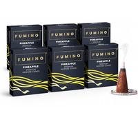 Incense Cones Pineapple 90 Pack 6 Boxes - Handmade Natural, Long Burn | Fumino Room-Filling Home Fragrance for Meditation, Non-Toxic, 25 Min per Cone, Hand-Rolled Natural Masala