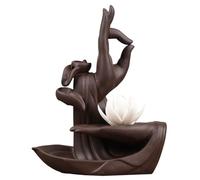 Incense Fountain Smoke Waterfall Ceramic Crafts Home Furnishings Creative Purple Sand Foshan Lotus Zen Heart Reverse Flow Incense Burner Waterfall Incense Burner