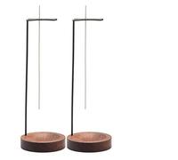 Incense Holder, 2Pcs Wooden Upside Down Incense Burner for Sticks