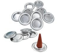 Incense Holder 50pcs Mini Plate Incense Stand Metal Incense Stick Holder for Bedroom Office Yoga Room Tea House