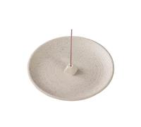 Incense Holder and Incense Burner,White Incense Stick Holder,Ceramic Coil Incense Holder Simple Style Morden Insence Tray for Set for Office Yoga and Livingroom