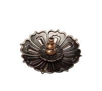 Incense Holder Base Alloy Lotus Coil Incense Holder Three-piece Creative Metal Base Zen Decor Crafts Sandalwood Burner