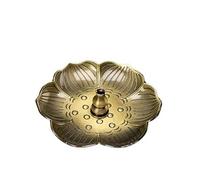 Incense Holder Base Creative Lotus Root Alloy Incense Holder Metal Stick Burner Buddha Decor Meditation Sandalwood Base