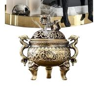 Incense Holder Burner,Alloy Incense Coil Holder Decor | Meditation Zen-Inspired Sculpture, Auspicious Ornament for Bedroom Apartment Yoga Room Entertainment Room