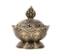 Incense Holder Burner,Vintage Backflow Antique Asian Style Incense Burner Pot for Yoga/Home Decoration/Use(2 Colors)(Bronze)