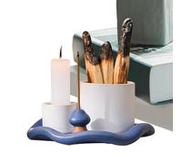 Incense Holder - Ceramic Incense Burner with Mushroom Design, Durable | Quality Product Zen Decor Smudge Bowl and Ash Catcher Tray for Living Room Meditation Yoga Home