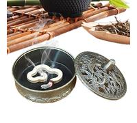 Incense Holder | Charcoal Incense Stand | Traditional Chinese Style Indoor Aromatherapy Burner Auspicious Cloud Ornament for Living Room and Bedroom