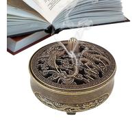 Incense Holder - Classic 12.7G Incense Holder | Chinese Style Zinc Alloy Handmade Chinese Style Auspicious Shape Incense Burner | Resin Made Aromatherapy Burner