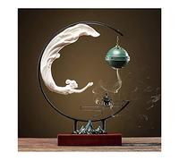 Incense Holder Creative Backflow Incense Burner Household Personality Hanging Indoor Incense Tea Ceremony Ceramic Reflux Incense Holder Chinese Zen Ornaments(B)