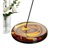 Incense Holder for Sticks,Aesthetic Home Decor | Decorative Glass Incense Holder | for Relaxation Decoration Birthday Housewarming Home Office Work Bedroom