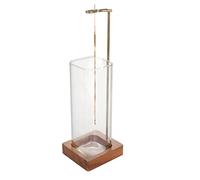 Incense Holder for Sticks, Anti-ash Flying Wooden Incense Burner with Removable Glass Ash Catcher for Home Decor Yoga Meditation (Style A)