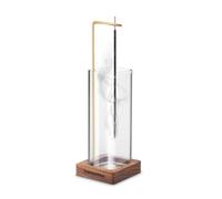 Incense Holder for Sticks with Removable Glass Ash Catcher, Upgrade Wooden Mess-Free Incense Stick Burner Holder for Yoga Spa Madiation and Home Relaxation (Square)