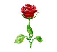 Incense Holder Handcrafted Decorative Burner Unique Zinc Alloy Ornament Sturdy Figurine Suitable for Families Office Room Living Room Farmhouse B, Red