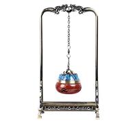 Incense Holder Incense Burner Holder Carved Cone Incense Burner with Hanging Chain Copper Holder Stand Aromatherapy Ornament Home Decor for Tower Cone Coil