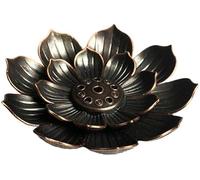 Incense Holder Incense Stick Holder Lotus Incense Burner Mini Vintage Flower Shaped Multihole Incense Holder Incense Holder for Sticks and Ash Catcher Incense Holders Incense and Incense Holders