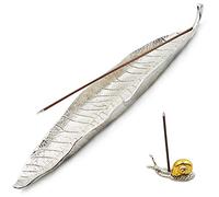 Incense Holder Set - Leaf and Snail Incense Burner,Incense Holders for Sticks Ash Catcher,Durable Zinc Alloy Materia,Modern Natural Design,Incense Ash Catcher Tray,Best for Meditation,Yoga,Home,Office