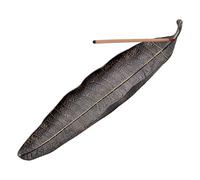 Incense Holder Sticks Metal Leaf Ash Catcher 10.2 Inches Long Incense Burner for Home Decoration Handicraft Gift Copper